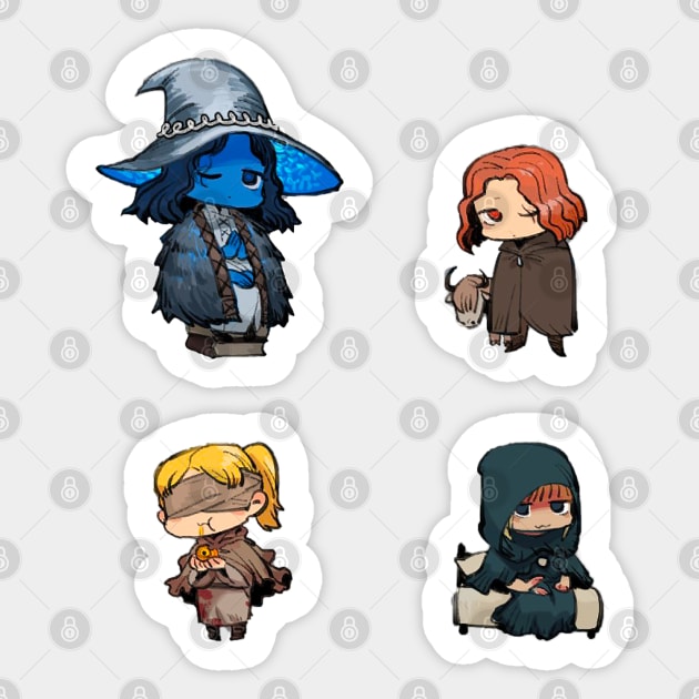 Chibi Elden Ring Elden Ring Sticker TeePublic